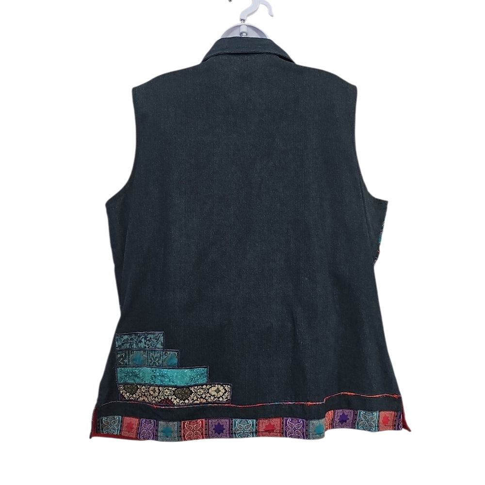 Multicolor Patchwork Vest - image 3